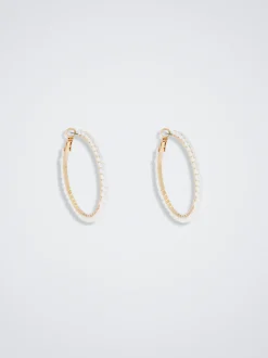 Hoop Earrings With Pearls|Parfois Cheap