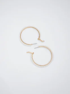 Hoop Earrings With Pearls|Parfois Cheap