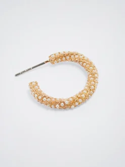Hoop Earrings With Pearls|Parfois Hot