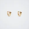 Hoop Earrings With Snake And Zirconia|Parfois Online