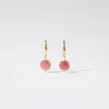 Hoop Earrings With Stone|Parfois Flash Sale