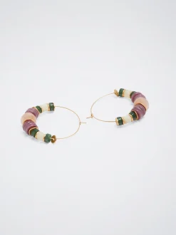 Hoop Earrings With Stone|Parfois Clearance
