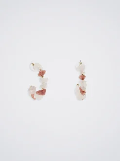 Hoop Earrings With Stone|Parfois Hot