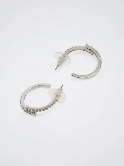 Hoop Earrings With Zirconia|Parfois Cheap