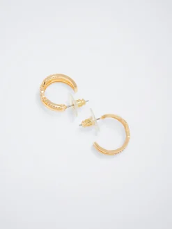 Hoop Earrings With Zirconia|Parfois Hot