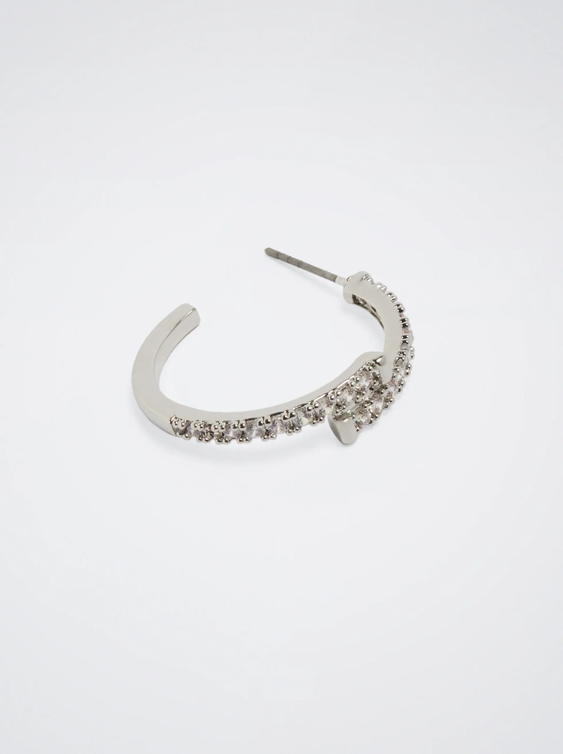 Hoop Earrings With Zirconia|Parfois Clearance