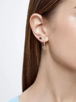 Hoops With Charms And Zirconia|Parfois Store