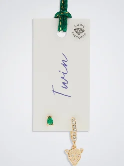 Hoops With Charms And Zirconia|Parfois Hot
