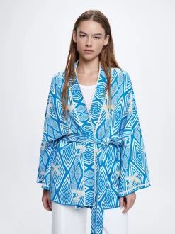 Jacquard Cardigan With Belt|Parfois Clearance