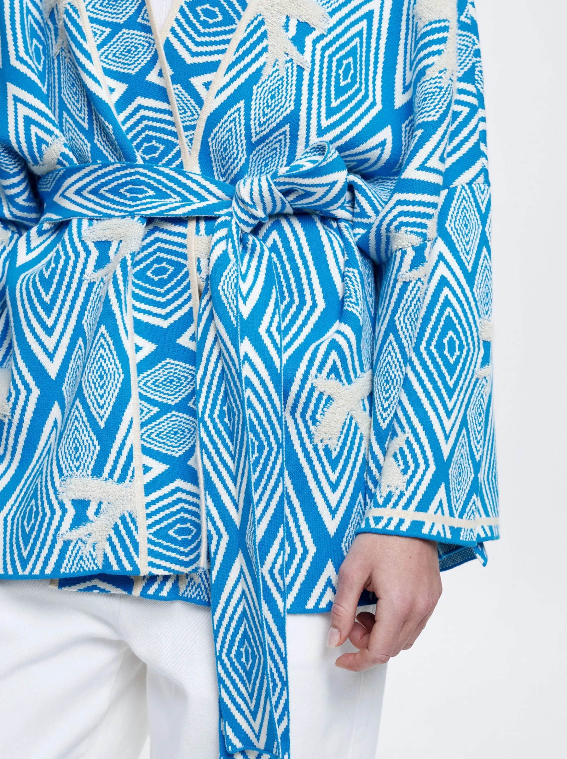 Jacquard Cardigan With Belt|Parfois Clearance