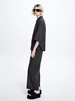 Jacquard Short-Sleeved Shirt|Parfois Best Sale