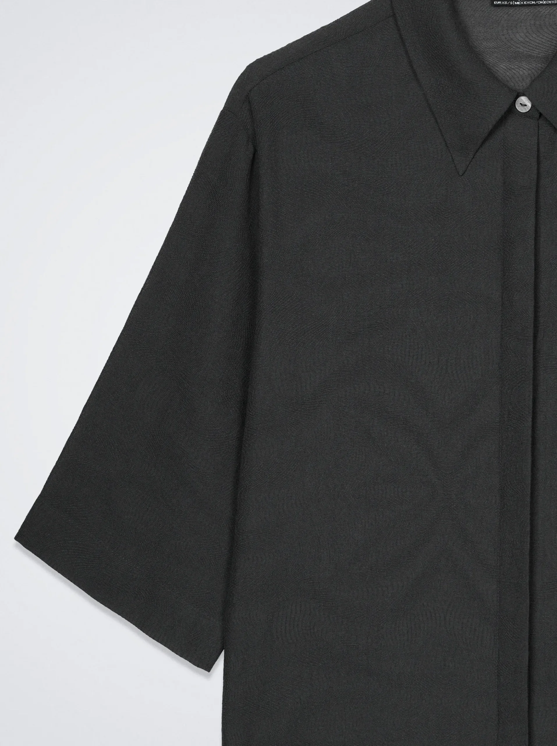 Jacquard Short-Sleeved Shirt|Parfois Best Sale