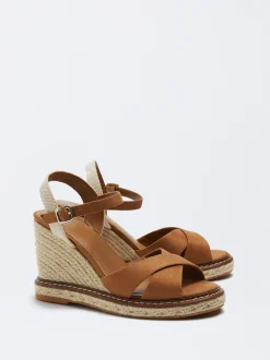 Jute Wedge Sandals|Parfois Flash Sale