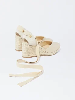 Jute Wedge Sandals|Parfois Flash Sale