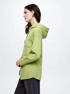 Knit Overshirt With Pockets|Parfois Online
