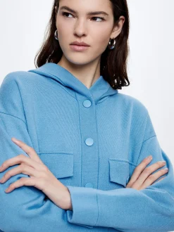 Knit Overshirt With Pockets|Parfois Hot