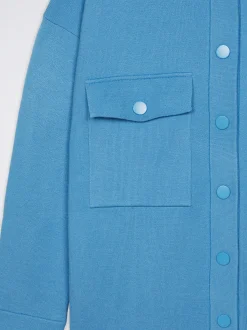 Knit Overshirt With Pockets|Parfois Hot