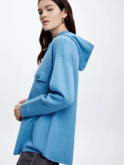 Knit Overshirt With Pockets|Parfois Discount