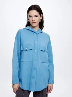 Knit Overshirt With Pockets|Parfois Discount