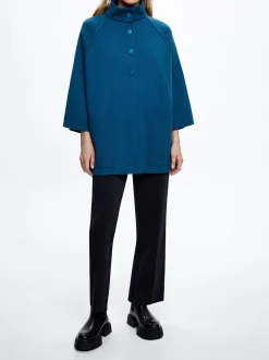 Knit Poncho With High Neck|Parfois Best Sale