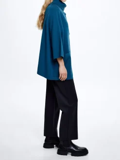 Knit Poncho With High Neck|Parfois Best Sale