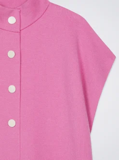 Knit Short-Sleeved Poncho|Parfois Flash Sale