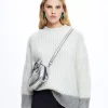 Knit Sweater With Color Block|Parfois Clearance