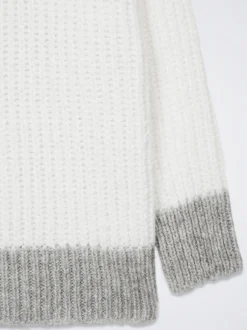 Knit Sweater With Color Block|Parfois Clearance