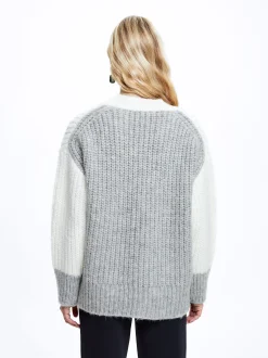 Knit Sweater With Color Block|Parfois Cheap