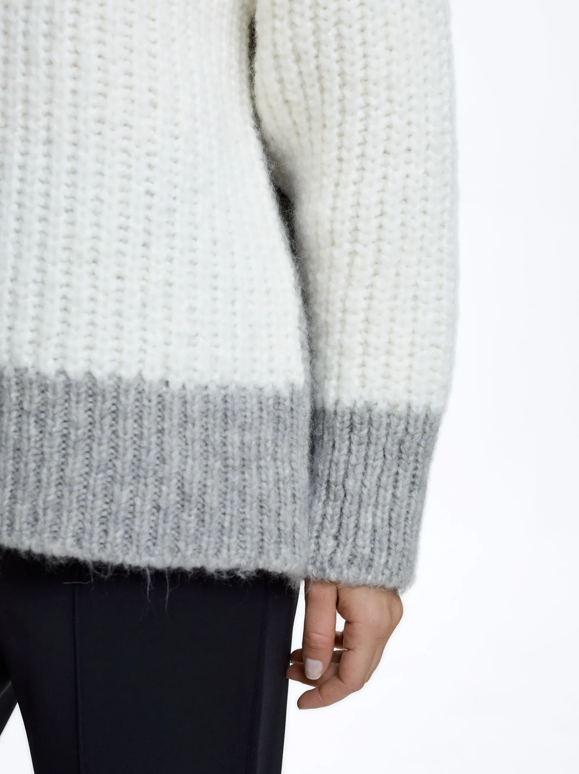 Knit Sweater With Color Block|Parfois Cheap