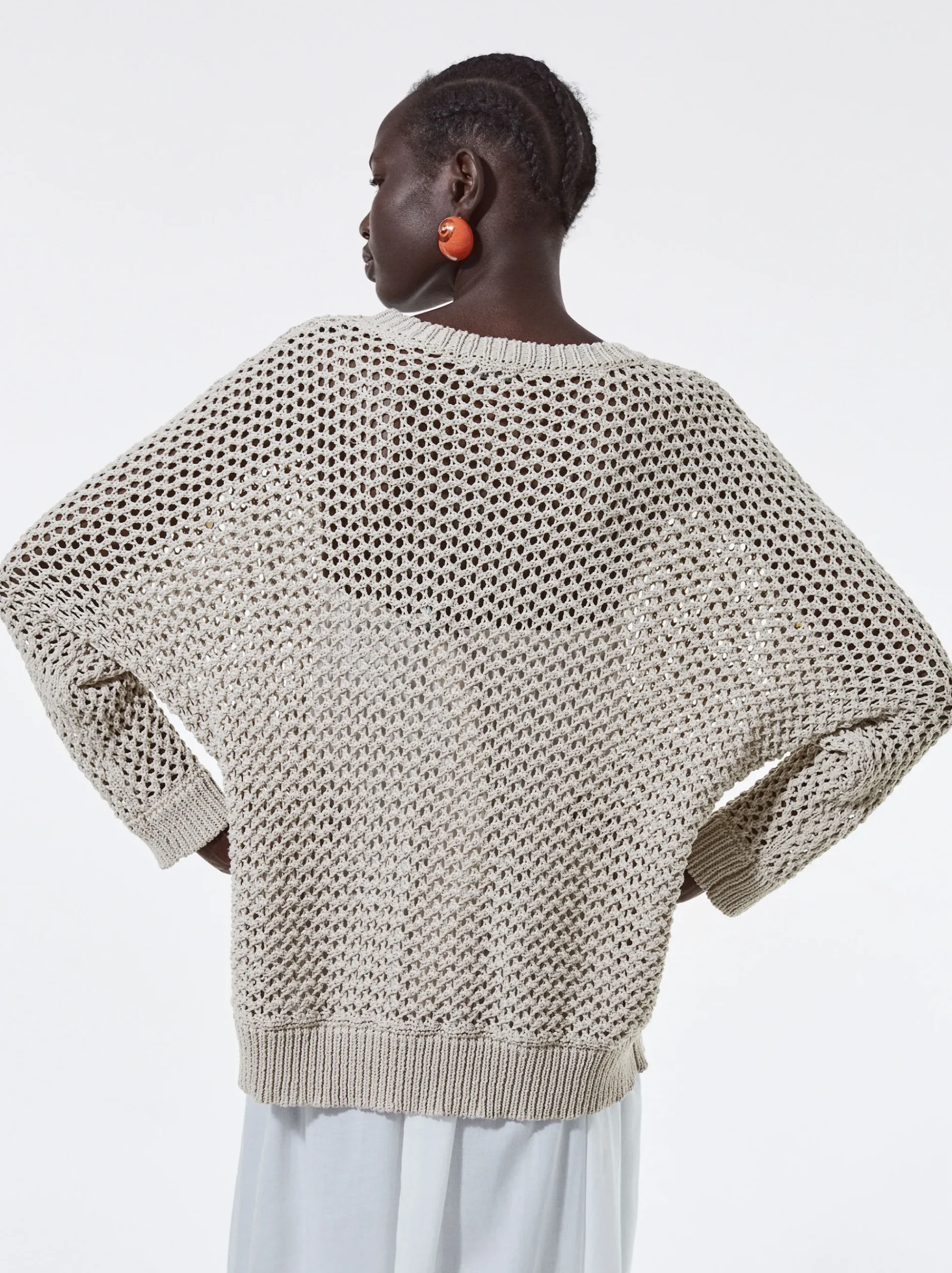 Knit Sweater With Sequins|Parfois Clearance