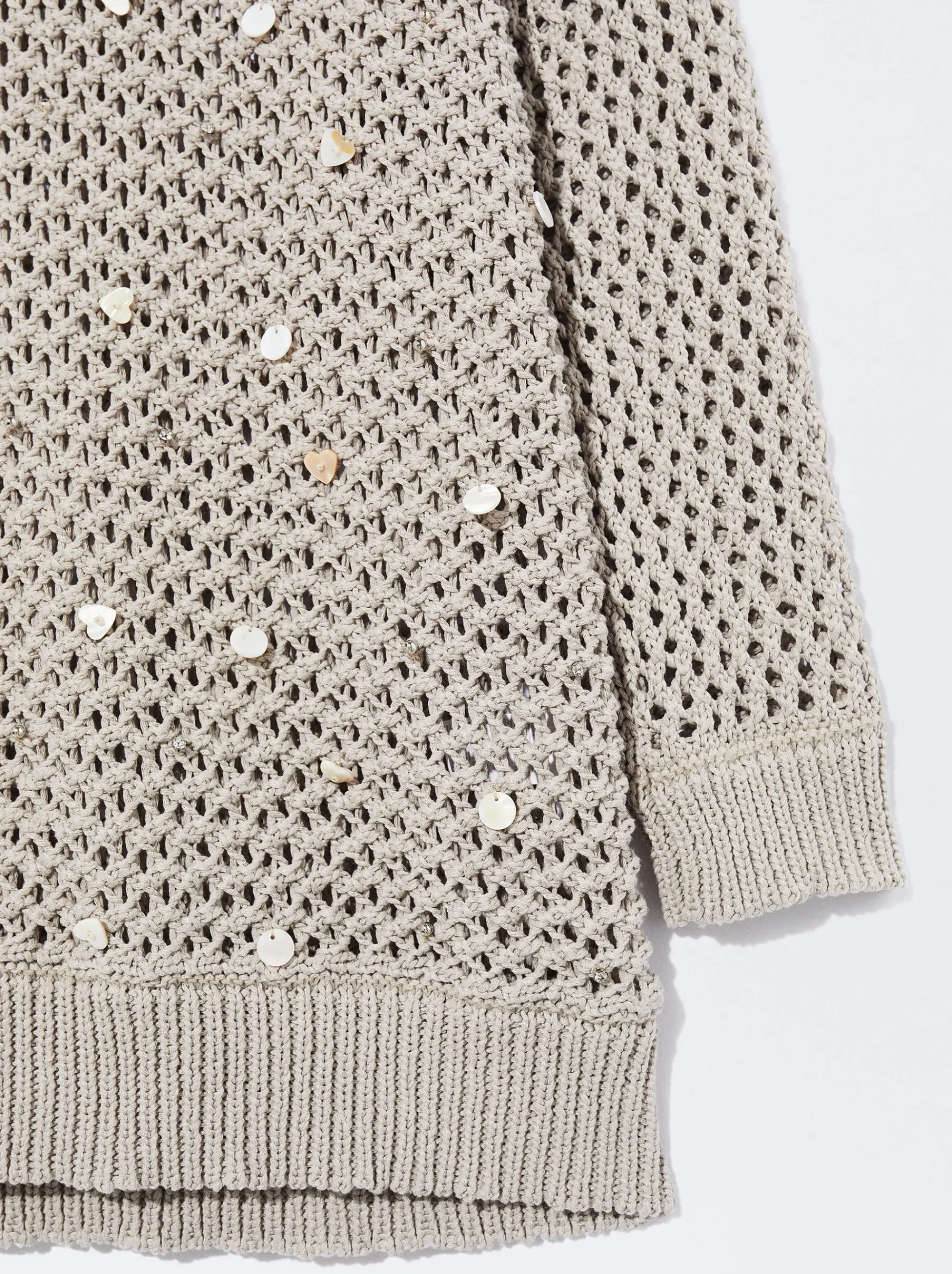 Knit Sweater With Sequins|Parfois Clearance