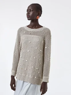 Knit Sweater With Sequins|Parfois Best Sale