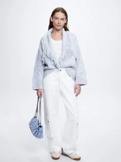 Knitted Cardigan With Fringes|Parfois Cheap