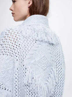Knitted Cardigan With Fringes|Parfois Cheap