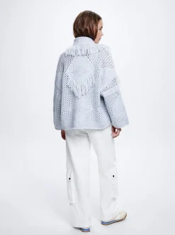 Knitted Cardigan With Fringes|Parfois Cheap