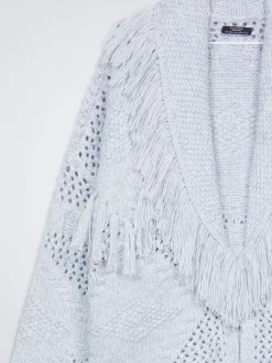 Knitted Cardigan With Fringes|Parfois Cheap