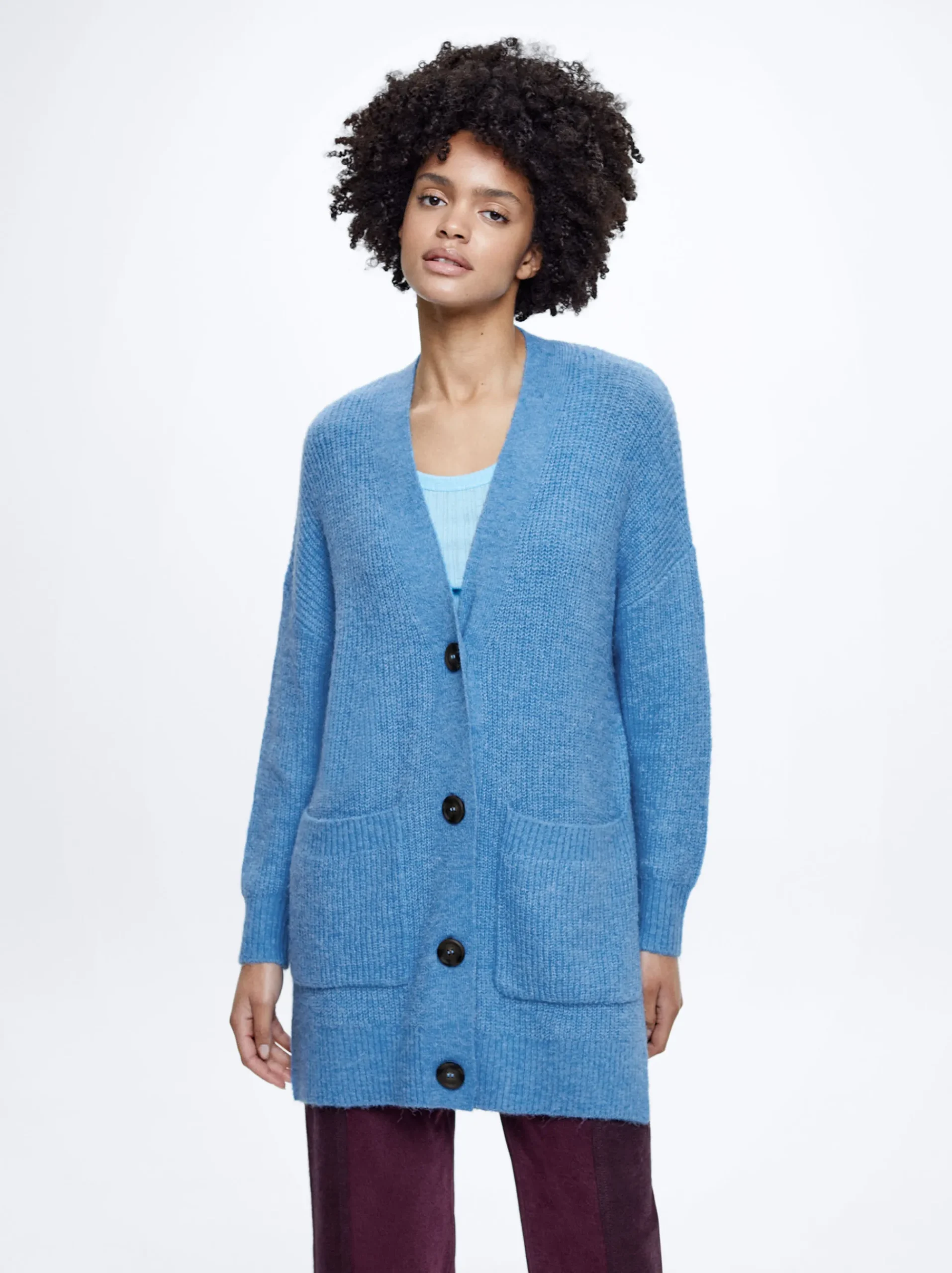 Knitted Cardigan With Pockets|Parfois Best Sale