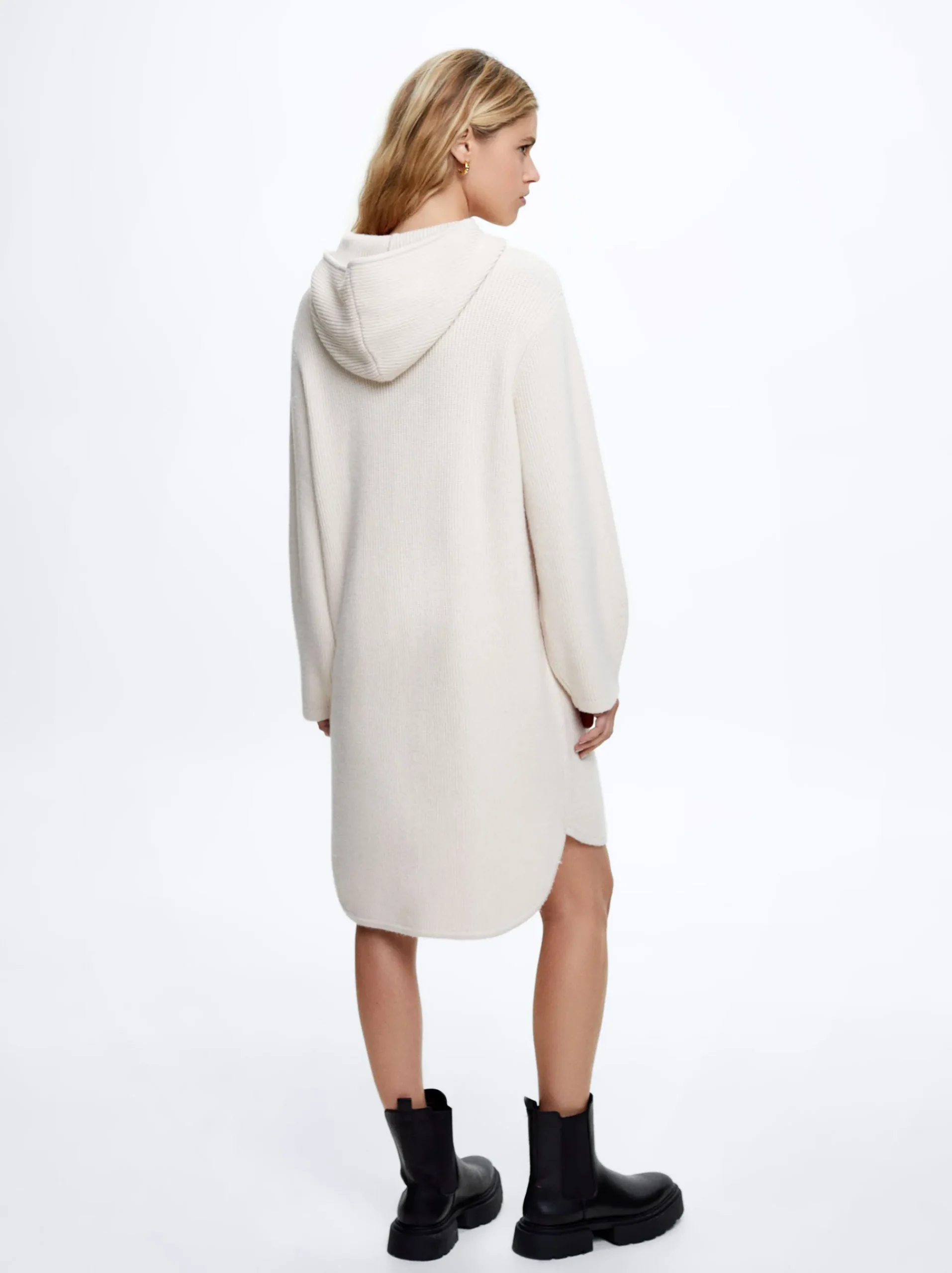 Knitted Dress With Hood|Parfois Fashion