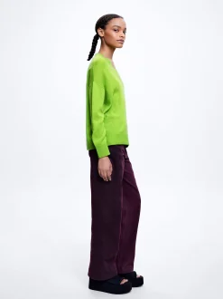 Knitted V-Neck Sweater|Parfois Flash Sale