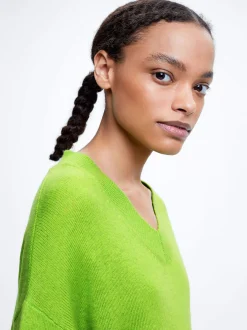 Knitted V-Neck Sweater|Parfois Flash Sale