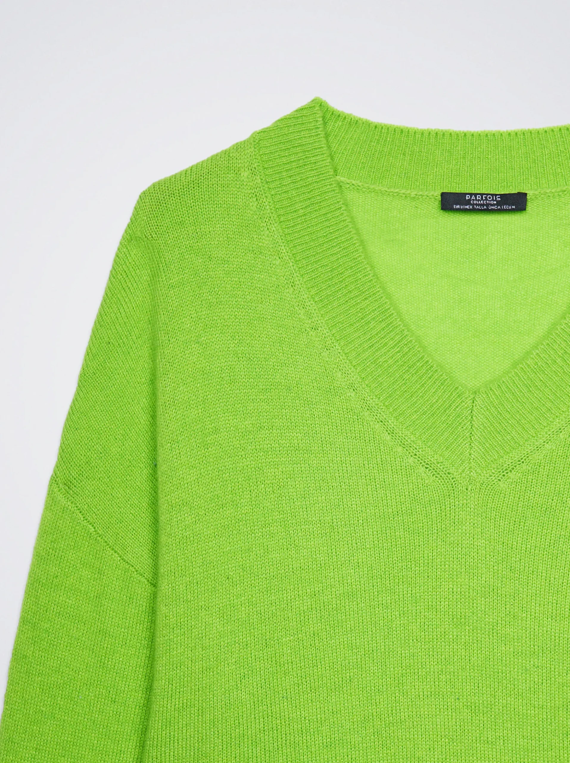 Knitted V-Neck Sweater|Parfois Flash Sale