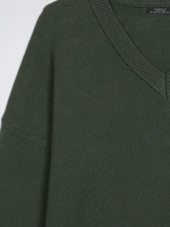 Knitted V-Neck Sweater|Parfois Sale