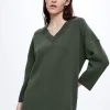 Knitted V-Neck Sweater|Parfois Shop