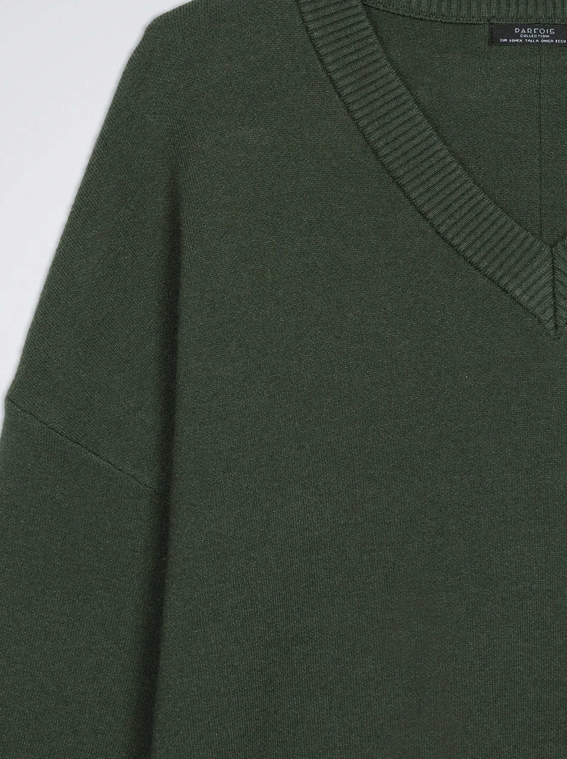 Knitted V-Neck Sweater|Parfois Shop