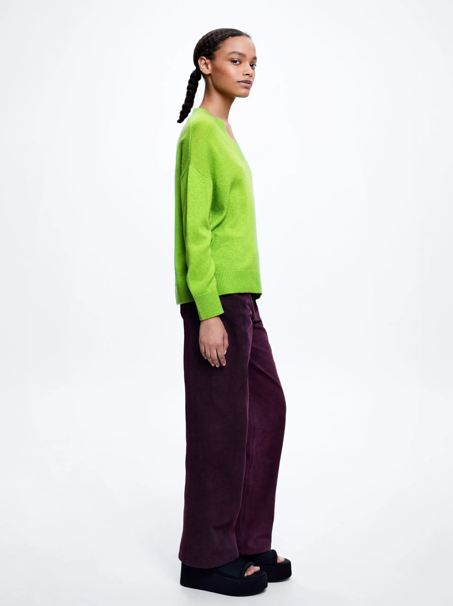 Knitted V-Neck Sweater|Parfois Best Sale