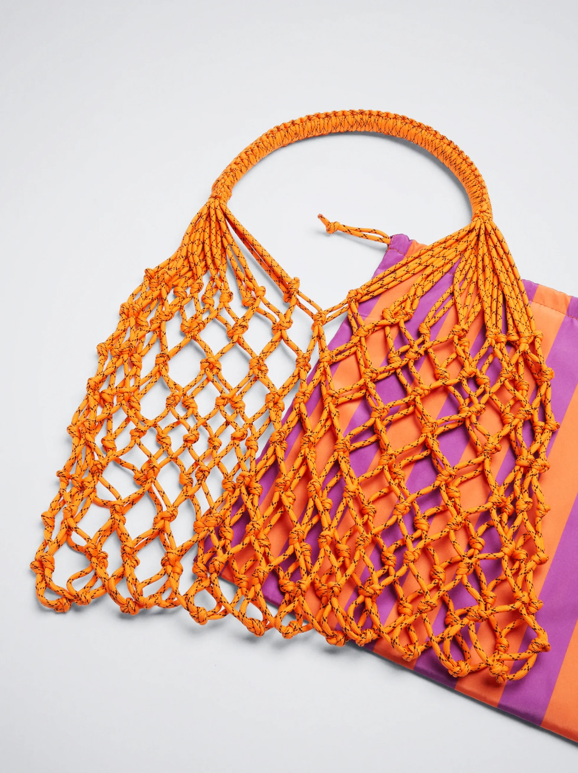 Knotted Cord Bag With Stripes|Parfois Cheap