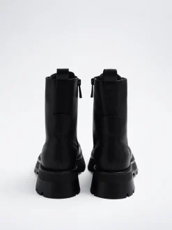 Laces Military Boots|Parfois Online