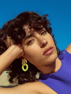 Leaf Earrings With Beads|Parfois Store