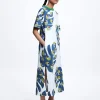 Leaf Print Midi Dress|Parfois Hot
